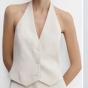 Mango |  Halter Suit Vest